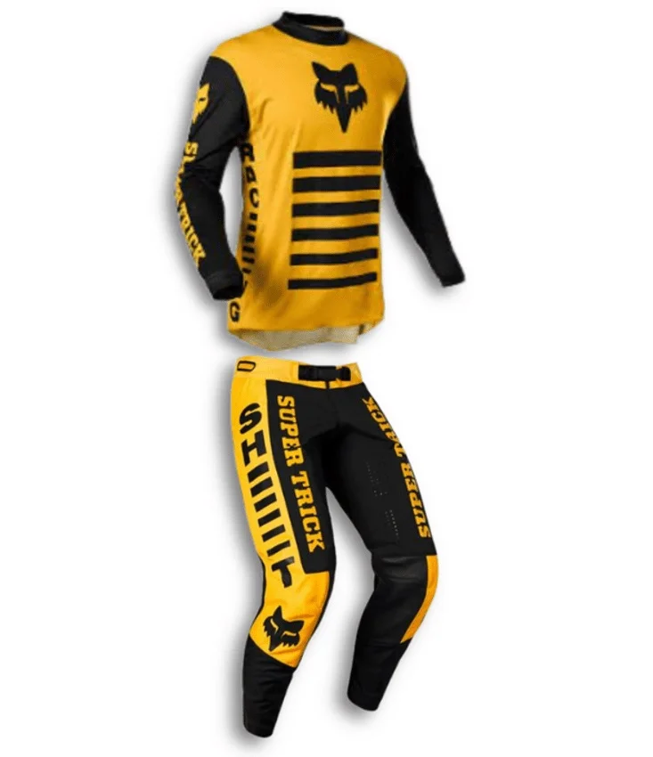 Conjunto Fox 360 Supr Trik LE Preto/Amarelo - Spinelli Motos Boutique